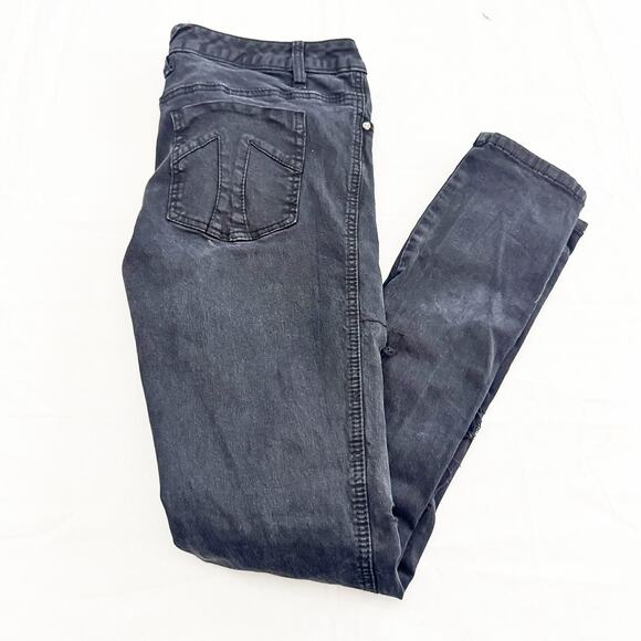 Tripp Black Ripped Skinny Punk Rock Denim Distressed Jeans Size 11 - Picture 7 of 7
